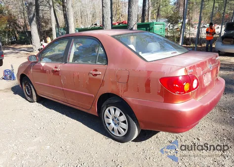 2004 Toyota Corolla Le z USA, uszkodzony, nr VIN JTDBR32E842016868